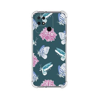 Funda Silicona Antigolpes Para Xiaomi Redmi 10c Diseño Flores 10