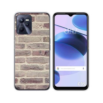 Funda Silicona Para Realme C35 Diseño Ladrillo 01