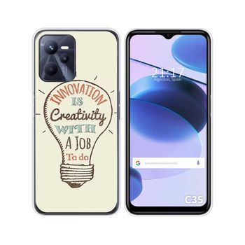 Funda Silicona Para Realme C35 Diseño Creativity