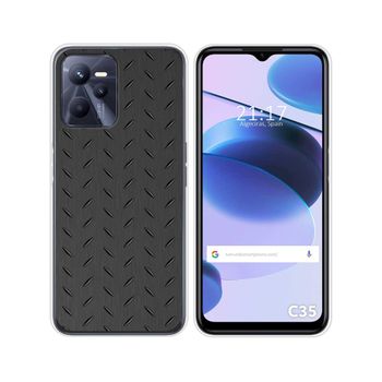 Funda Silicona Para Realme C35 Diseño Metal