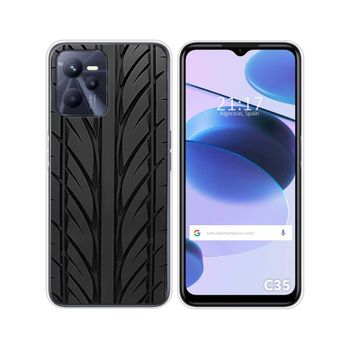 Funda Silicona Para Realme C35 Diseño Neumatico