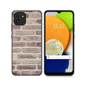 Funda Silicona Para Samsung Galaxy A03 Diseño Ladrillo 01