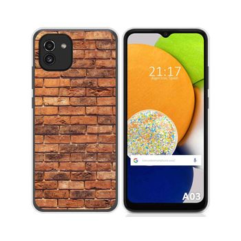 Funda Silicona Para Samsung Galaxy A03 Diseño Ladrillo 04