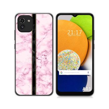 Funda Silicona Para Samsung Galaxy A03 Diseño Mármol 04