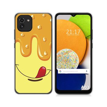 Funda Silicona Para Samsung Galaxy A03 Diseño Helado Vainilla