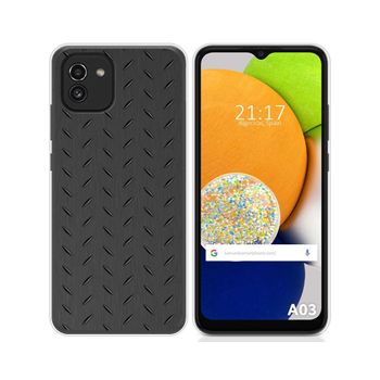 Funda Silicona Para Samsung Galaxy A03 Diseño Metal