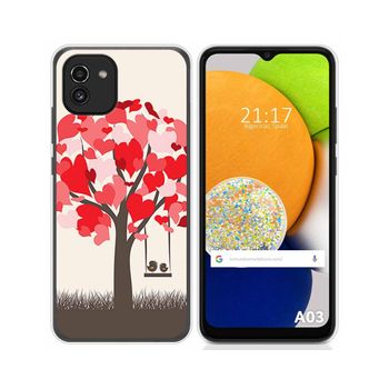 Funda Silicona Para Samsung Galaxy A03 Diseño Pajaritos