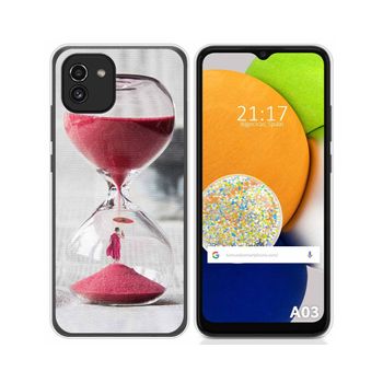 Funda Silicona Para Samsung Galaxy A03 Diseño Reloj