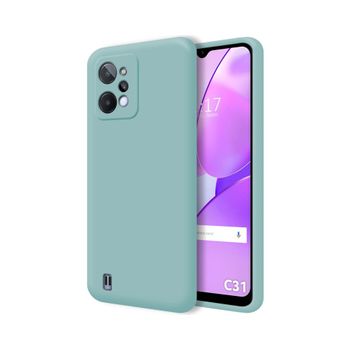 Funda Silicona Líquida Ultra Suave Para Realme C31 Color Azul