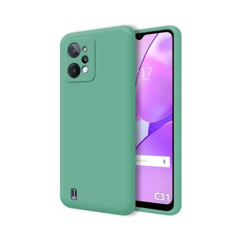 Funda Silicona Líquida Ultra Suave Para Realme C31 Color Verde