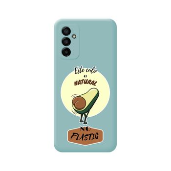 Funda Silicona Líquida Azul Para Samsung Galaxy M23 5g Diseño Culo Natural