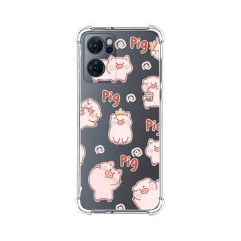 Funda Silicona Antigolpes Para Oppo Find X5 Lite 5g Diseño Cerdos