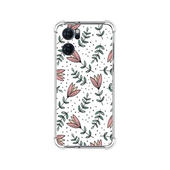 Funda Silicona Antigolpes Para Oppo Find X5 Lite 5g Diseño Flores 01