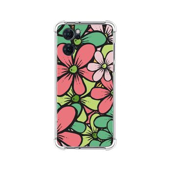 Funda Silicona Antigolpes Para Oppo Find X5 Lite 5g Diseño Flores 02