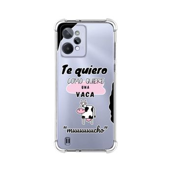 Funda Silicona Antigolpes Para Realme C31 Diseño Vaca