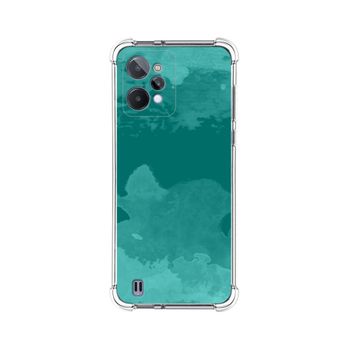 Funda Silicona Antigolpes Para Realme C31 Diseño Acuarela 06