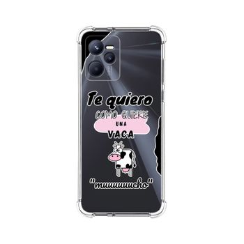 Funda Silicona Antigolpes Para Realme C35 Diseño Vaca