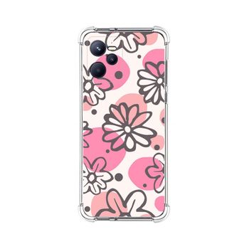 Funda Silicona Antigolpes Para Realme C35 Diseño Flores 09