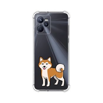 Funda Silicona Antigolpes Para Realme C35 Diseño Perros 02