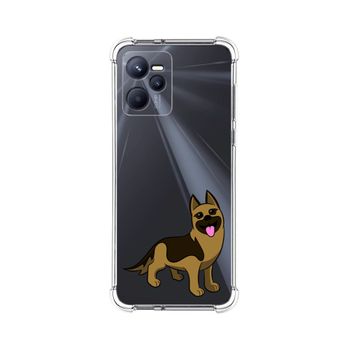 Funda Silicona Antigolpes Para Realme C35 Diseño Perros 03