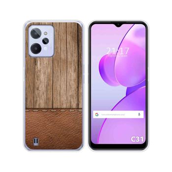 Funda Silicona Para Realme C31 Diseño Madera 09