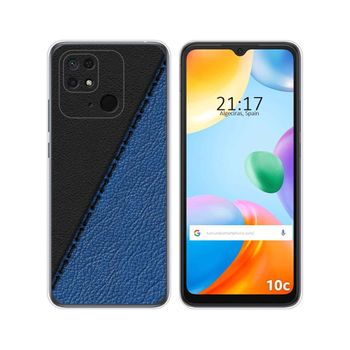 Funda Silicona Para Xiaomi Redmi 10c Diseño Cuero 02