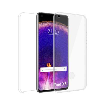 Funda Doble Transparente Pc + Tpu Full Body 360 Para Oppo Find X5 5g