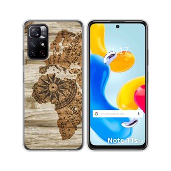 Funda Silicona Para Xiaomi Redmi Note 11s 5g Diseño Madera 07 Dibujos