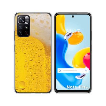 Funda Silicona Para Xiaomi Redmi Note 11s 5g Diseño Cerveza Dibujos