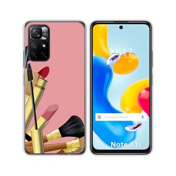 Funda Silicona Para Xiaomi Redmi Note 11s 5g Diseño Brochas Dibujos