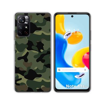 Funda Silicona Para Xiaomi Redmi Note 11s 5g Diseño Camuflaje Dibujos