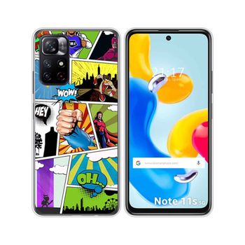 Funda Silicona Para Xiaomi Redmi Note 11s 5g Diseño Comic Dibujos