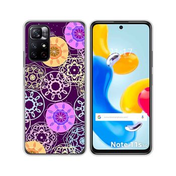 Funda Silicona Para Xiaomi Redmi Note 11s 5g Diseño Radial Dibujos