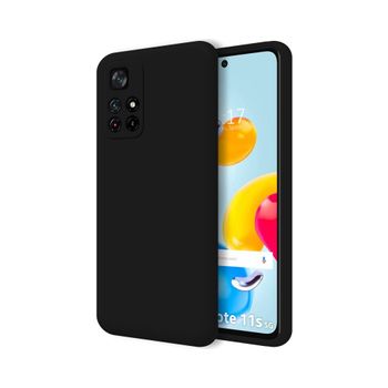 Funda Silicona Líquida Ultra Suave Para Xiaomi Redmi Note 11s 5g Color Negra