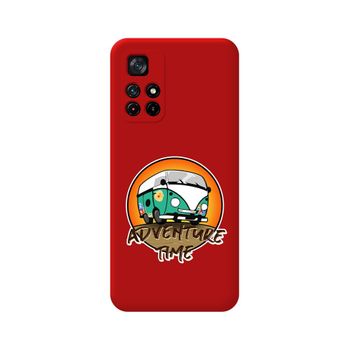 Funda Silicona Líquida Roja Para Xiaomi Redmi Note 11s 5g Diseño Adventure Time Dibujos