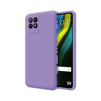 Funda Silicona Líquida Ultra Suave Para Realme Narzo 50 Color Morada