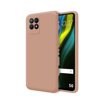 Funda Silicona Líquida Ultra Suave Para Realme Narzo 50 Color Rosa