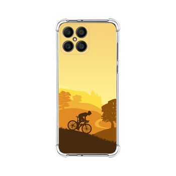Funda Silicona Antigolpes Para Huawei Honor X8 Diseño Ciclista Dibujos
