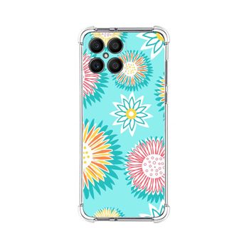 Funda Silicona Antigolpes Para Huawei Honor X8 Diseño Flores 05 Dibujos