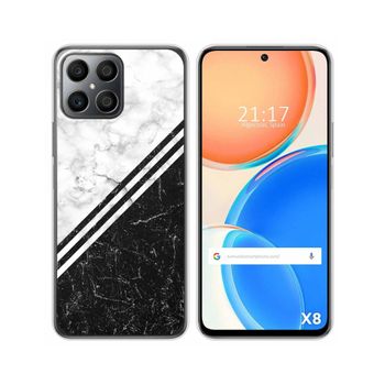 Funda Silicona Para Huawei Honor X8 Diseño Mármol 01 Dibujos