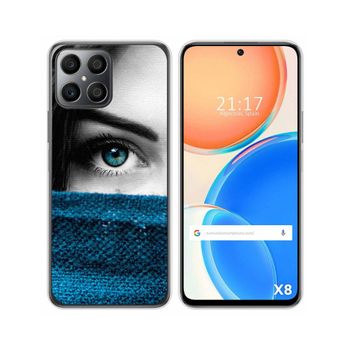 Funda Silicona Para Huawei Honor X8 Diseño Ojo Dibujos