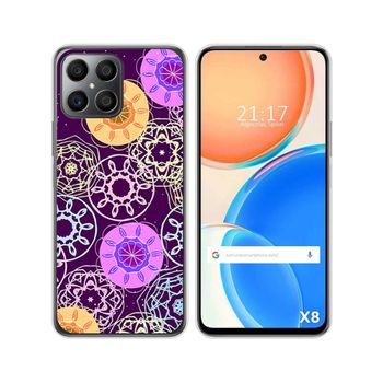 Funda Silicona Para Huawei Honor X8 Diseño Radial Dibujos