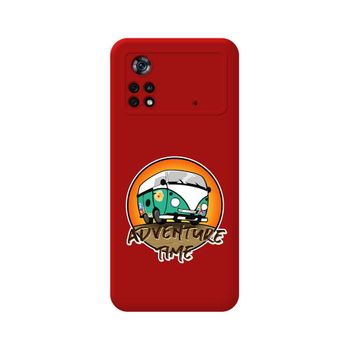 Funda Silicona Líquida Roja Para Xiaomi Poco X4 Pro 5g Diseño Adventure Time Dibujos