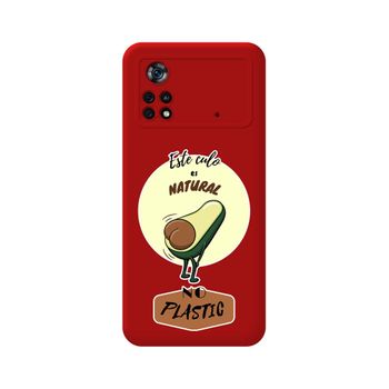 Funda Silicona Líquida Roja Para Xiaomi Poco X4 Pro 5g Diseño Culo Natural Dibujos