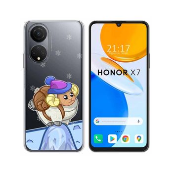 Funda Silicona Transparente Para Huawei Honor X7 Diseño Cabra Dibujos