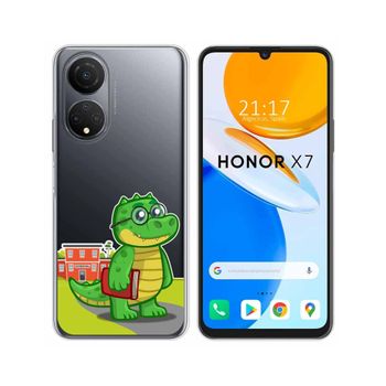 Funda Silicona Transparente Para Huawei Honor X7 Diseño Coco Dibujos