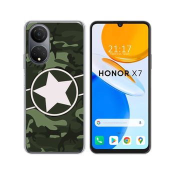 Funda Silicona Para Huawei Honor X7 Diseño Camuflaje 01 Dibujos