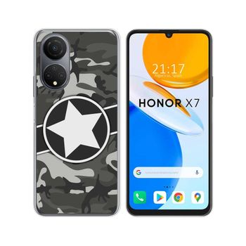 Funda Silicona Para Huawei Honor X7 Diseño Camuflaje 02 Dibujos