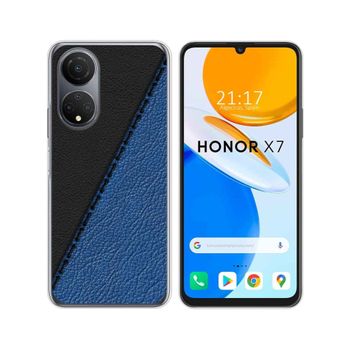 Funda Silicona Para Huawei Honor X7 Diseño Cuero 02 Dibujos