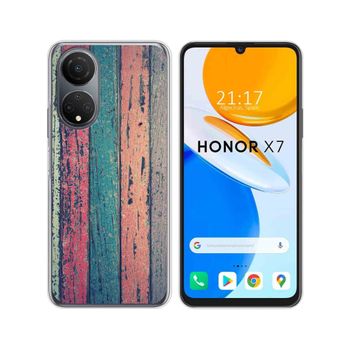 Funda Silicona Para Huawei Honor X7 Diseño Madera 10 Dibujos
